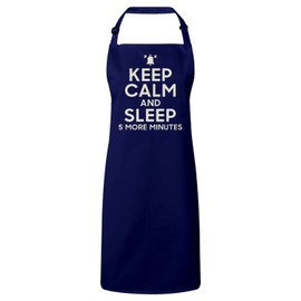 Fabulous Premium-Küchenschürze Navy Keep Calm and Sleep 5 more minutes Parodie England Humor