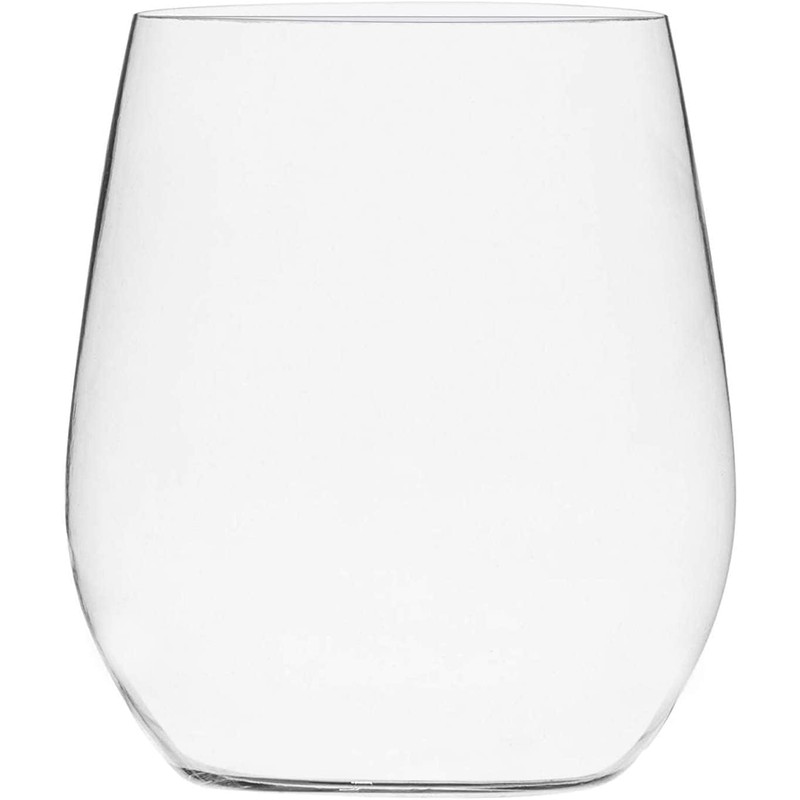 Munfix Plastic Stemless Wine Glasses 24 Pack, Disposable 12 Oz