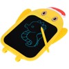 LCD Writing Tablet Christmas Hat Cartoon Owl Shape Children Yellow