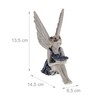 Relaxdays Garden Fairy, Outdoor Garden Decoration, Elf Figure, Weatherproof &
