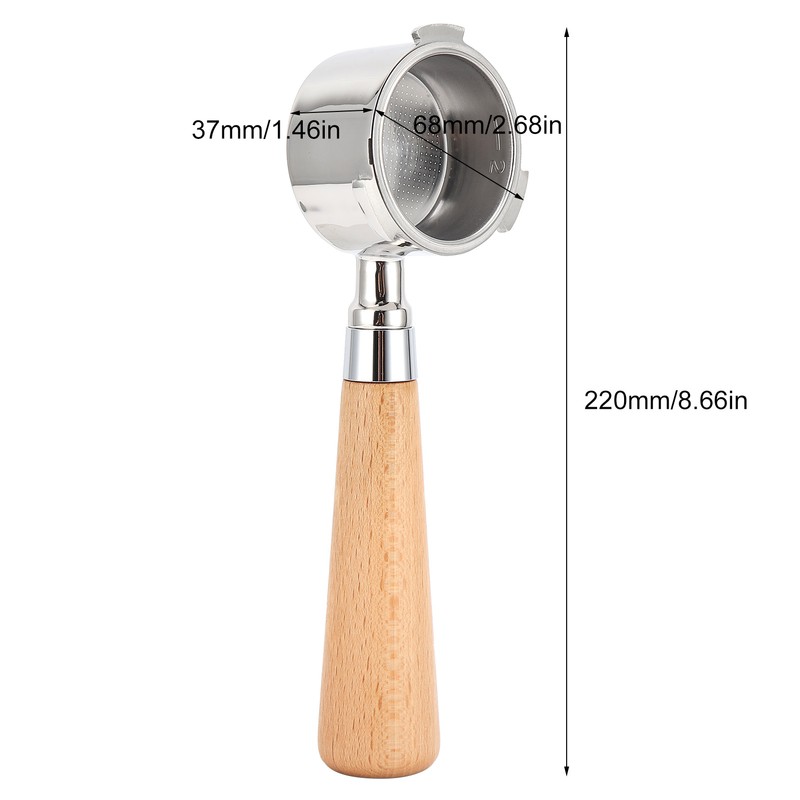 Coffee Bottomless Portafilter Stainless Steel Filter Holder Basket Replacement Tool