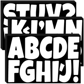 Bemeol Bulletin Board Letters 30 Sheets 3 Inch Stick on Letters Alphabet Cutout Letter for Bulletin Board Display School Classroom Home Decor(White)