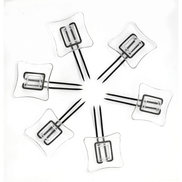Rug Settlers Rug Pins Pack of 6 Rug Anchors Secure a Rug Over a Rug Anti Slip Pins for mats Runners Plastic Sheets and Throws