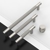 KNOKLOCK 10 Pack Brushed Satin Nickel Cabinet Pulls 5 Inch(128mm)