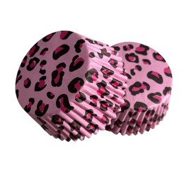 Royalty Essentials Standard Cupcake Liners (Pink Leopard)