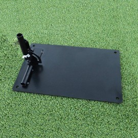 Amrta Golf Swing Plate Golf Training Aid Alignment Golf Practice Aid Tour Rodz Golf Practice Aid Golf Swing Trainer (Black, 1 Piece)