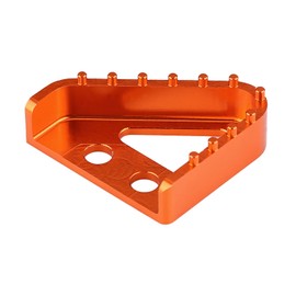Pedal de Freno Trasero CNC para Motocicleta, Punta de Placa de Paso, Aleaci¨®n de Aluminio CNC Duradera, Azul o Naranja, Negro para RC125 2 39 69 99 (ORANGE)