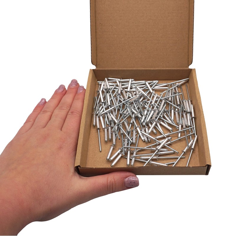 SKIR'CO (Pack of 100) Aluminium Countersunk Blind Rivets 3.0 x