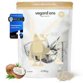 VEGARDIANS Innovative Vegan Protein Powder Coconut (900 g) - Real Coconut - Creamy, Delicious & Soluble Ideal for Enjoyment - Soy & Wheat Free - Vegan Protein Powder