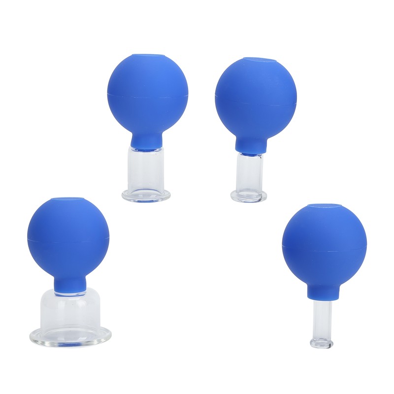 4Pcs Liposuction Cup MultiSize Health Care Cellulite Removal Skin Treatment