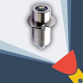 MagLite LED Conversion/Upgrade Bulb 375LM MAG-NUM Star II bi-pin 2D/2C Cell Torch/Flashlight CREE XP-G2