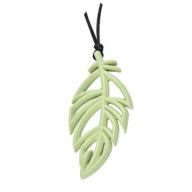 Chew Necklaces for Sensory Kids Adults ADHD Autism Anxiety,Teething Necklace for Mom,Leaf Pendant Teether Made of Soft Silicone BPA-Free