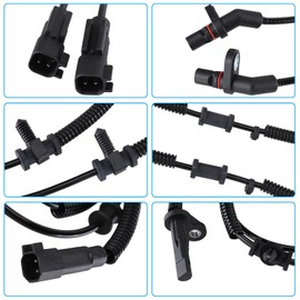 Hiolpen 4PCS Front and Rear ABS Wheel Speed Sensor Compatible 2013-2018 for Ram 1500 2019 for Ram 1500 Classic