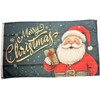 NWFlags Merry Christmas Santa Green Flag 5ft x 3ft 75d