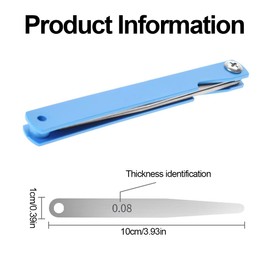 XPEX Feeler Gauge Stainless Steel Thread Gauge Metric/Imperial Tool Measuring Gauge for Measuring Gap Width/Thickness/Metric Sizes
