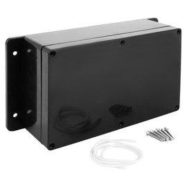 YAYODS Junction Box Black - 23 x 15 x 8.5 cm Housing Electronics - Surface-Mounted Junction Box with Fixed Ear - Junction Box Waterproof IP67 - ABS Plastic Junction Box Surface-Mounted - Junction Box