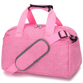 14 inch Small Gym Bag for Women & Men, Mini Duffel Bag for Travel Sports Lightweight Carry On Bag (Rose)