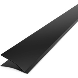 TMH Fin Shaped, Silicone Weather Stripping Door Seal and Window Seal, Self Adhesive (Black)