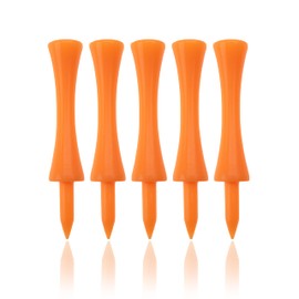 ECADDIE Orange Golf Tees 70mm (Bulk Bags of 1000) - Bright Orange Castle Golf Tees - Durable Long Golf Tees Plastic Driver Tees - Castle Tees Golf Accessories -Orange Tees Golf Tees Driver for Golf