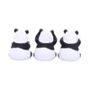 Nemesis Now Three Wise Pandas 8.5cm, Resin, Black, One Size