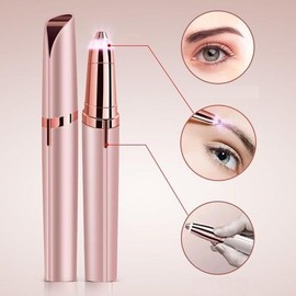 Eyebrow - Facial Hair Remover Women: Electric Portable 2 in 1 Face Shaver and Eyebrow Trimmer - Rechargeable Comfort