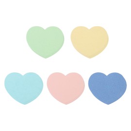 MECCANIXITY 100PCS Heart Paper Cutouts 3 Inch Assorted Color Heart Shaped Cut Outs for Valentine's Day Classroom Bulletin Board DIY Craft（Blue Green Pink Beige Dark Blue