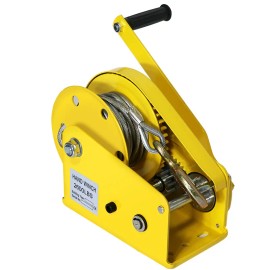 2600LBS Heavy-Duty Manual Winch, Hand Crank Puller,  Direct ShippingLoad Capacity: 2600lb