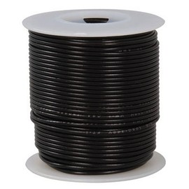 Jameco Valuepro 824-0 16 AWG Black Stranded Tinned-Copper Hook-Up Wire, 100'