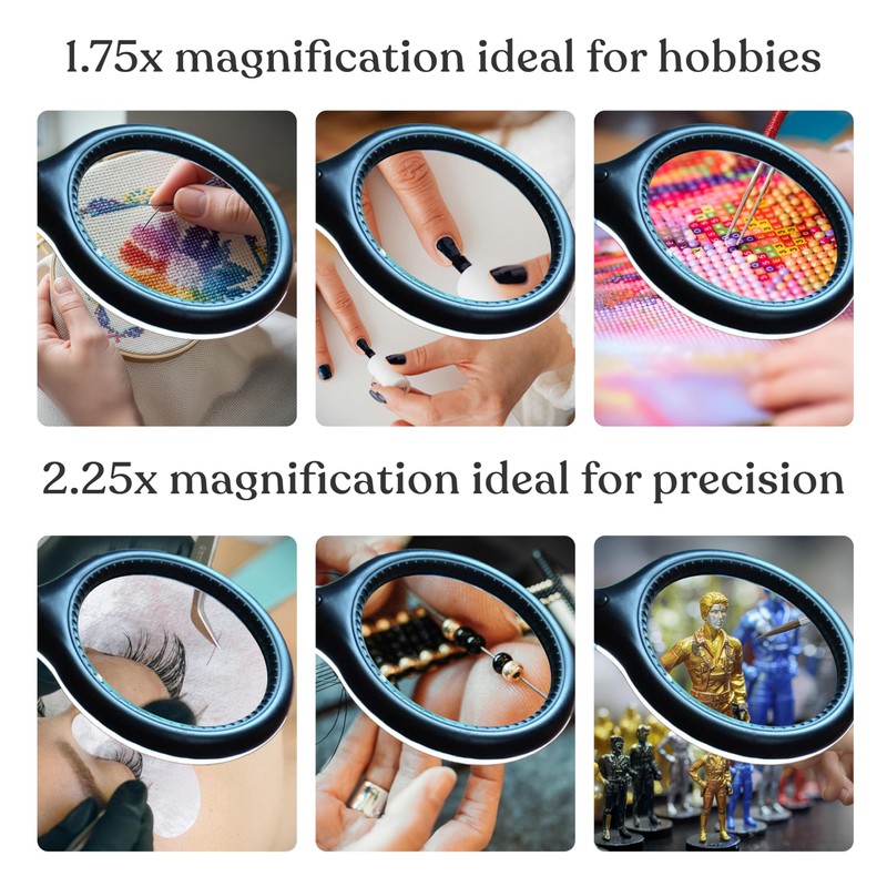 Brightech LightView Pro Flex 2 in 1 Magnifying Desk Lamp,