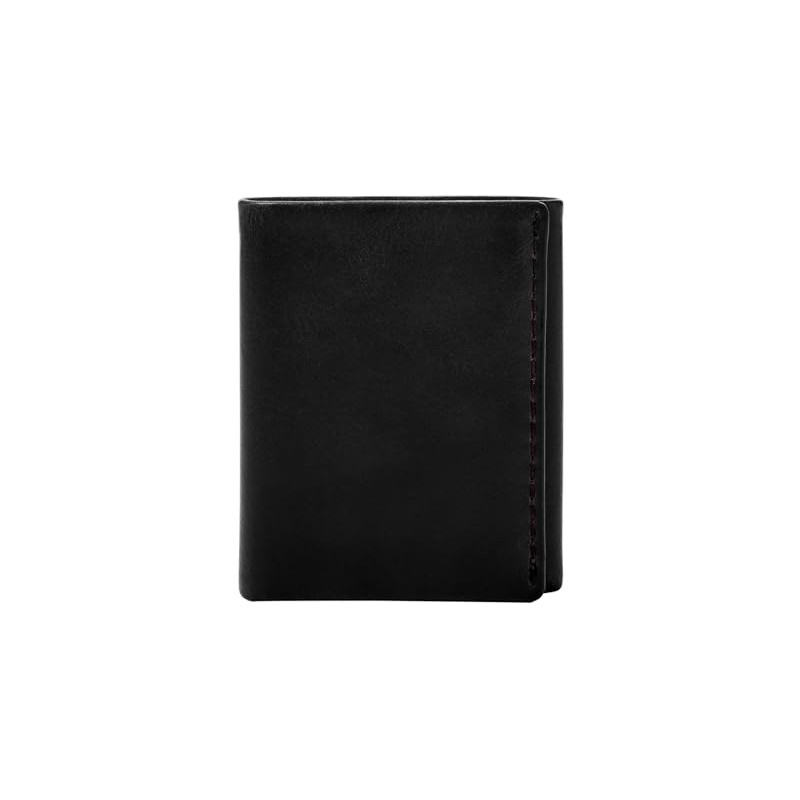 FOSSIL Beck Trifold Black, black, rfid wallet