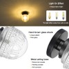 DSMJFU Black Semi Flush Mount Ceiling Light, Small Hallway Light