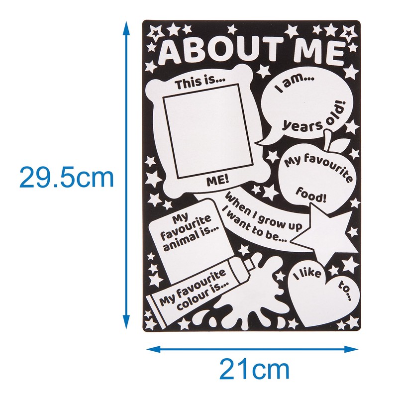 Baker Ross FN116 About Me Poster Class Pack - Pack