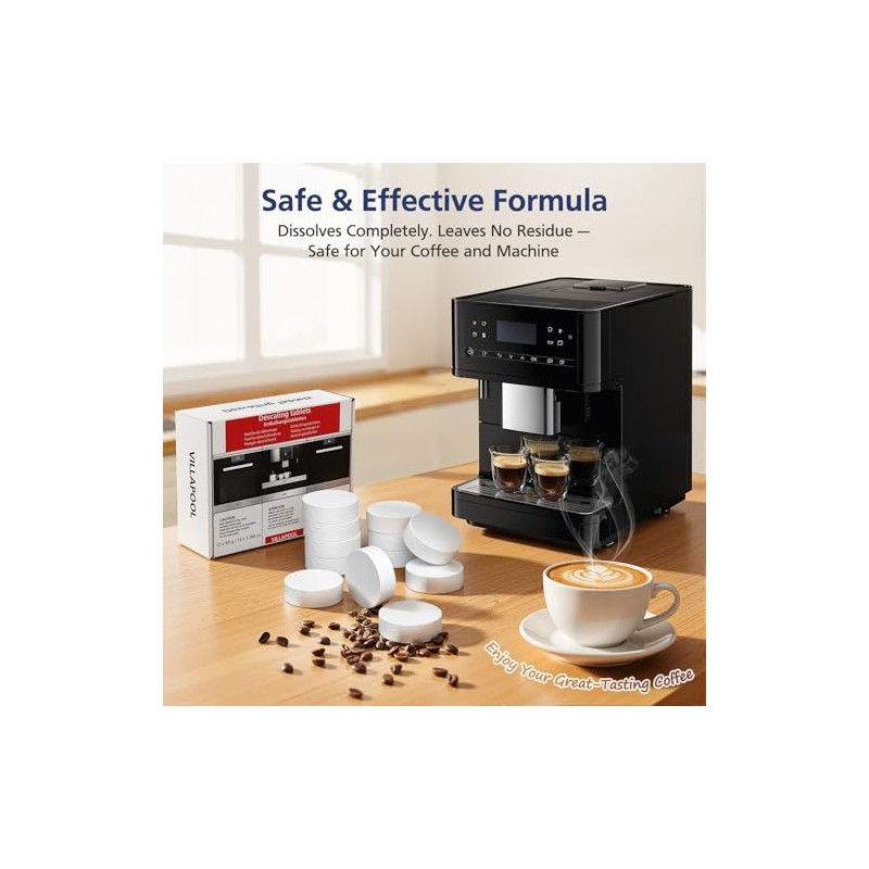 12 Coffee Machine Descaling Tablets for Miele and More