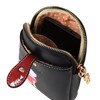 Bolso bandolera pequeño para teléfono móvil de piel sintética con