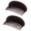 2 Pcs Brown Bump It Up Volume Inserts Beehive HairStyle