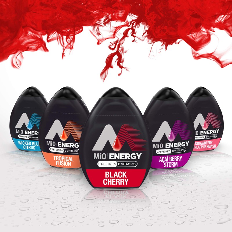 MiO Energy Black Cherry Naturally Flavored Liquid Water Enhancer 12
