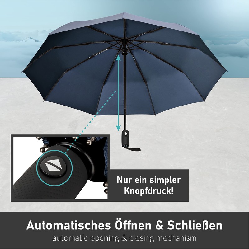 STYNGARD Umbrella Stormproof up to 140 km/h, Automatic incl. Umbrella