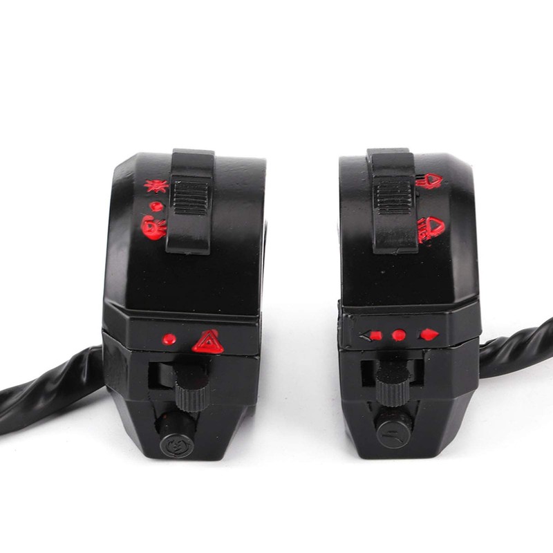 Motorcycle Handlebar Switch Control Set, High Low Beam, Turn Signal