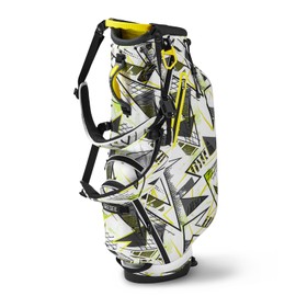 GEESEE Golf Stand Bags with 4 Way Top Dividers, Rain Cover and Waterproof Golf Bags with Stand,Lightweight Golf Bag for Men & Women (White)