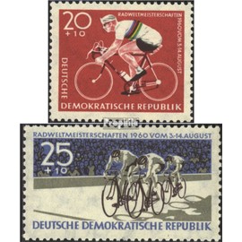 Prophila Collection DDR 779-780 (complete edition) stamped 1960 cyclists (stamps for collectors) bicycles