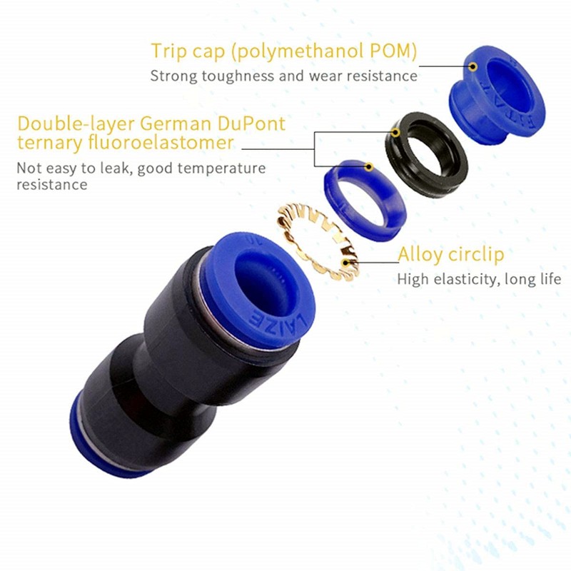 HUAZIZ 40 pieces air push quick fasteners, 1/4 inch 1/4