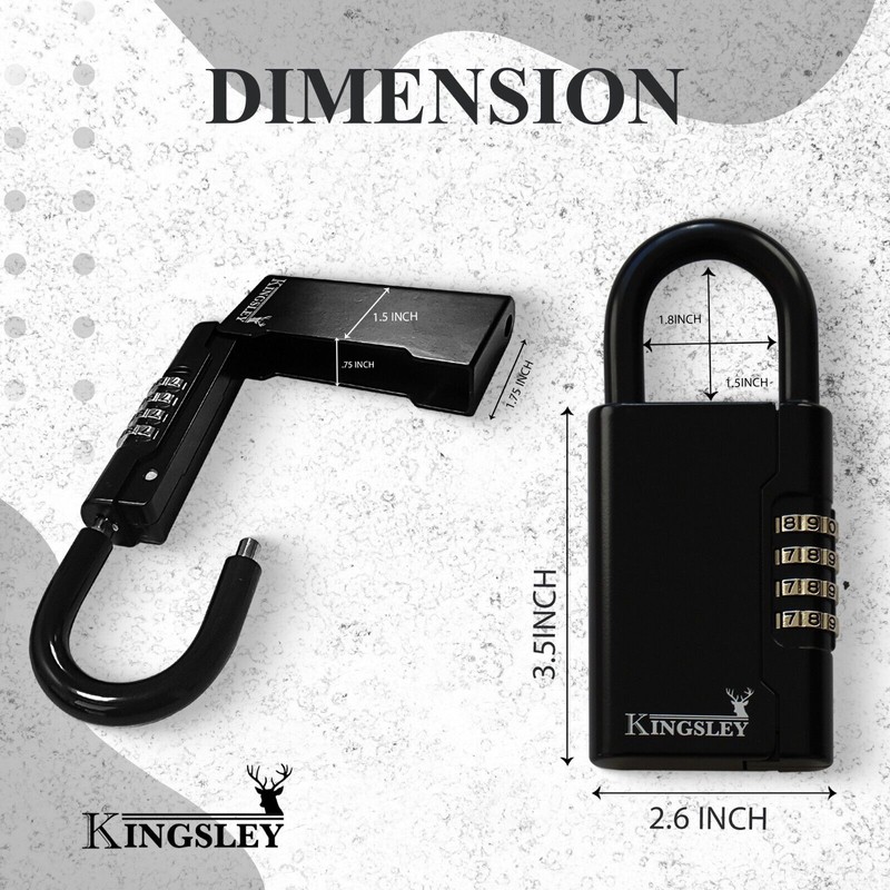 Kingsley NEW Kingsley Guard-a-Key Box Key Storage Lock- Lock Box