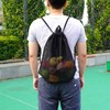 Happykau Mesh Bag, Drawstring Bag, Set of 2, Mesh Napsack,