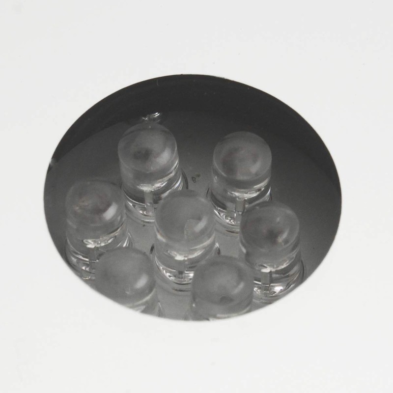 7 LED Light Stand Base, Colorful Light Rotating Crystal Display