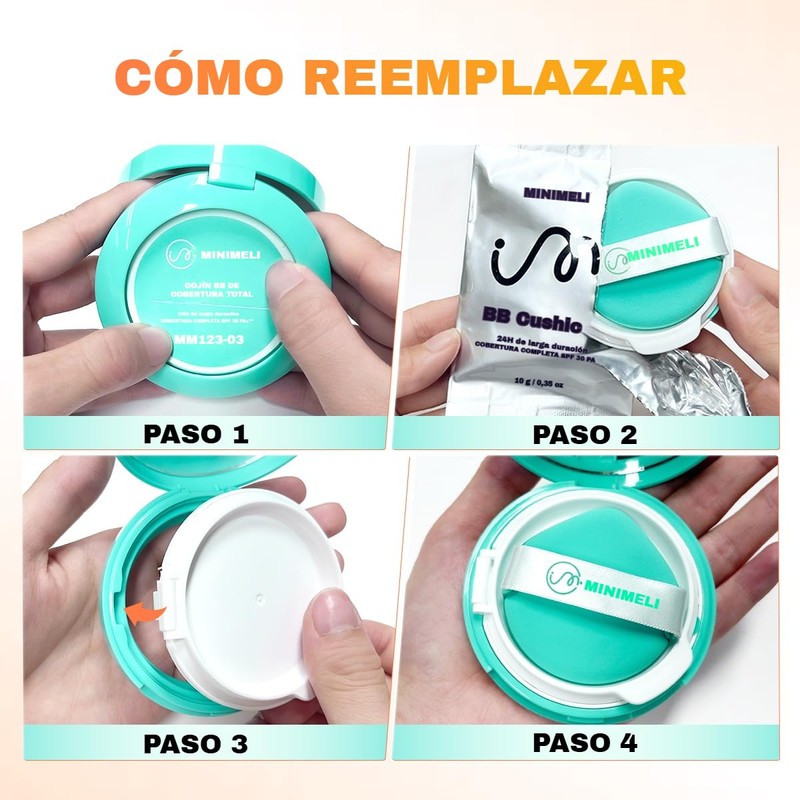 Minimeli Base De Maquillaje BB Cream, Alta Cobertura, Larga Duración