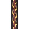 D'Addario Woven Guitar Strap, Red Hot Rod Flame