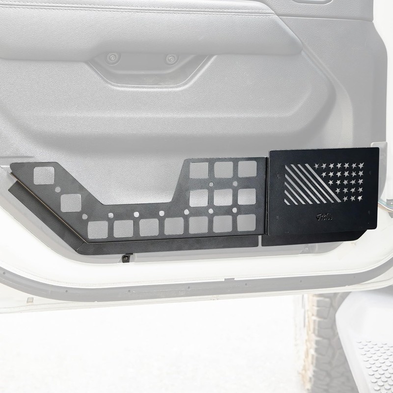 JOYTUTUS Front Door Storage Box Pockets Compatible with 2018-2023 Wranlger