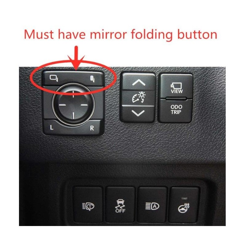 For Lexus GX460 2020-2024 Auto Power Folding Side Mirrors Kit,