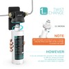 Frizzlife SW10-HF Replacement Housing Kit With PLC10 Filter Cartridge Inside