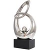 Deco 79 Ceramic Abstract Decorative Sculpture Looped Home Decor Statue